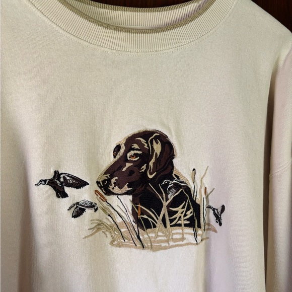 Vintage 90s dog embroidered sweatshirt - Picture 3 of 4